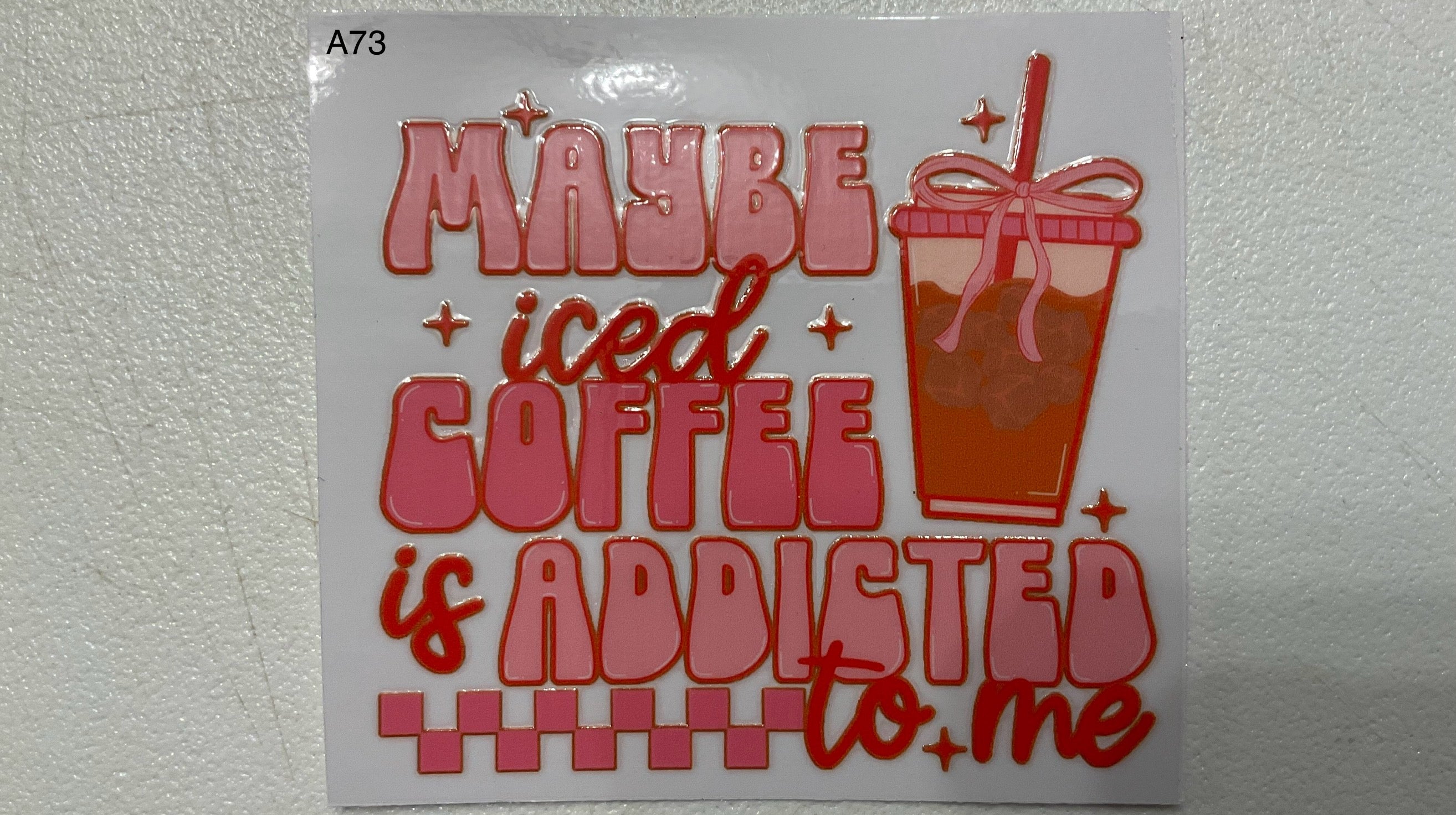A73 Pink Maybe Iced Coffee