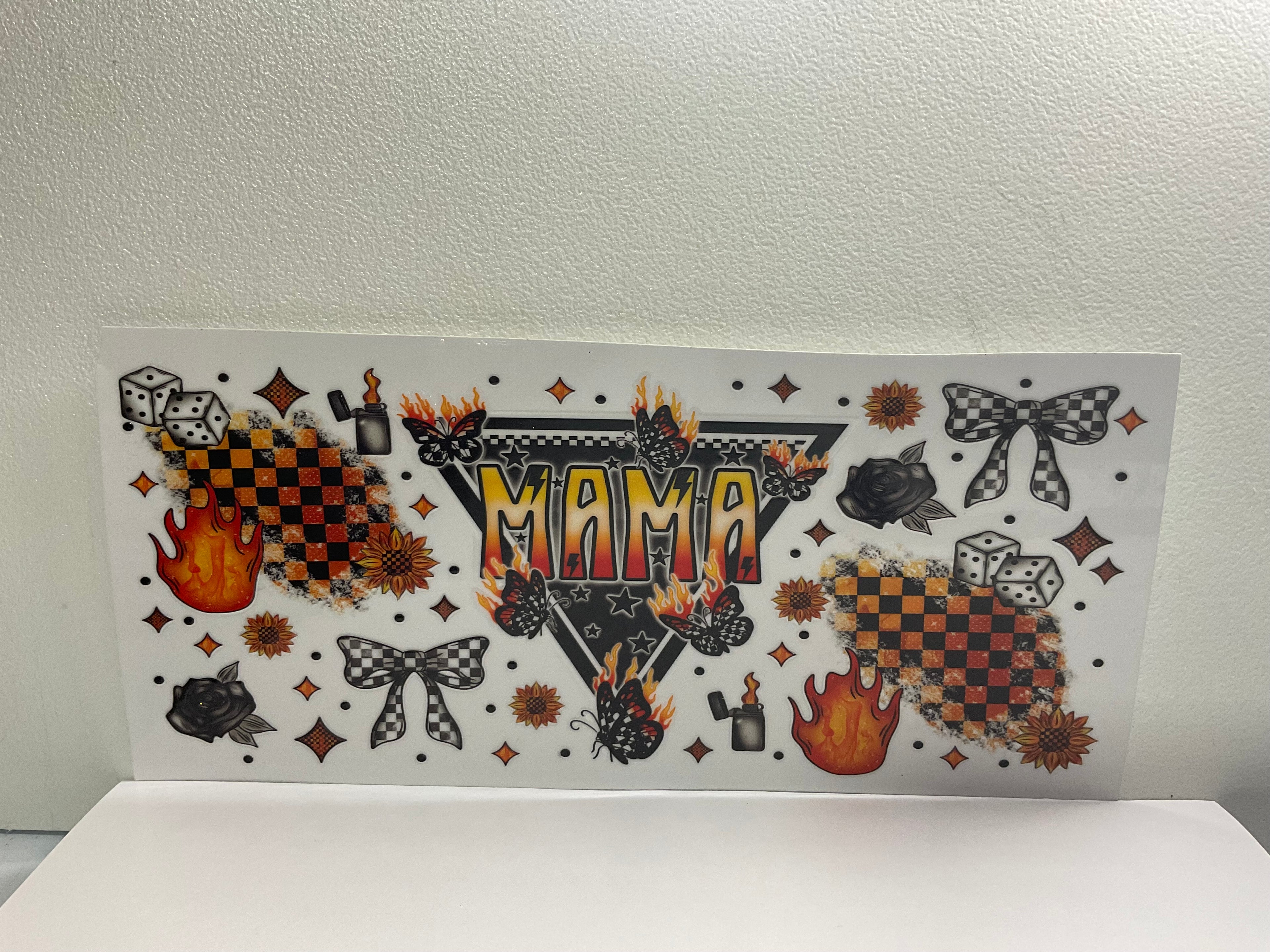 MA - Mama (flames, checkered, bows)