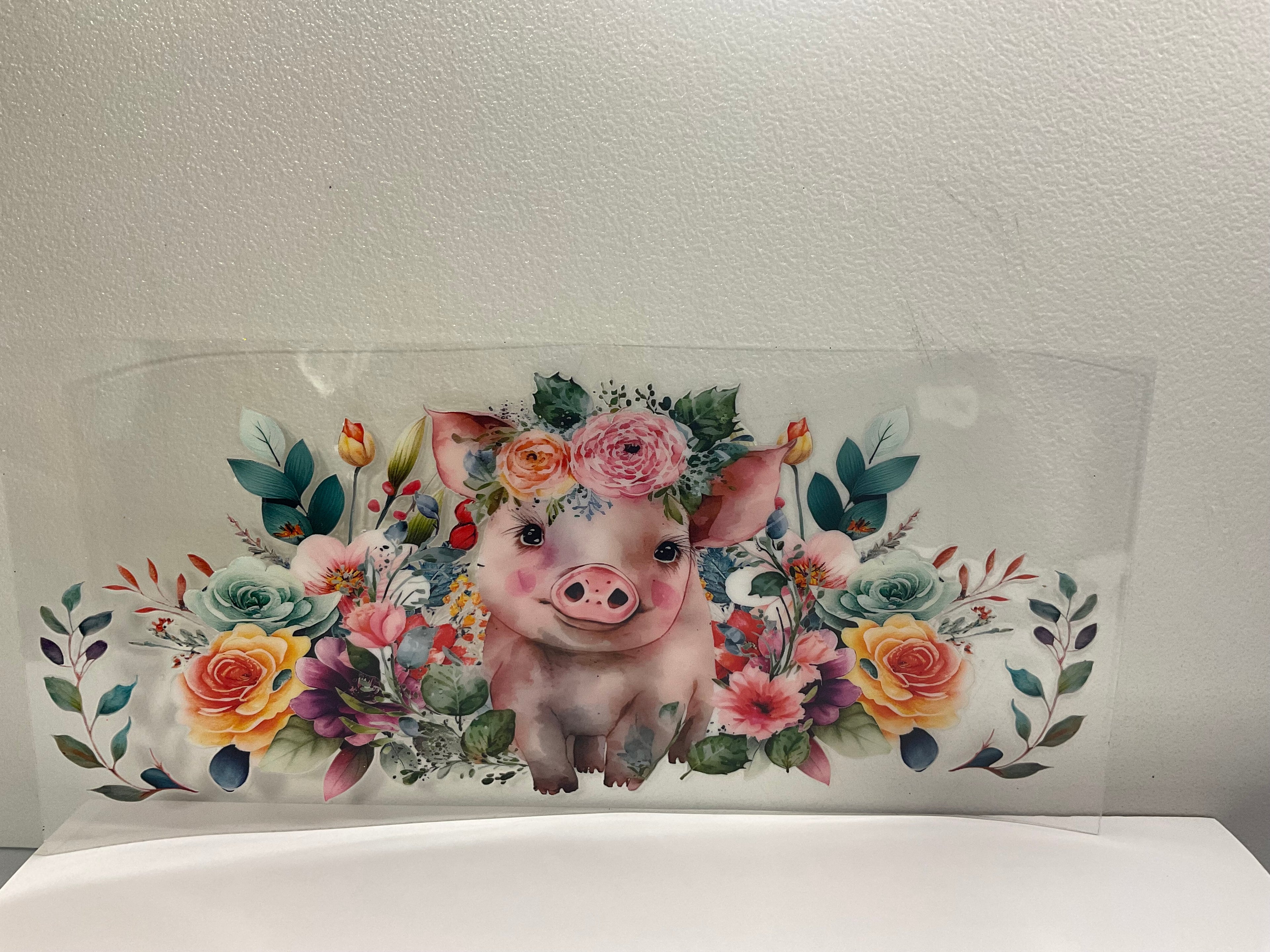 A - Pig & Flowers