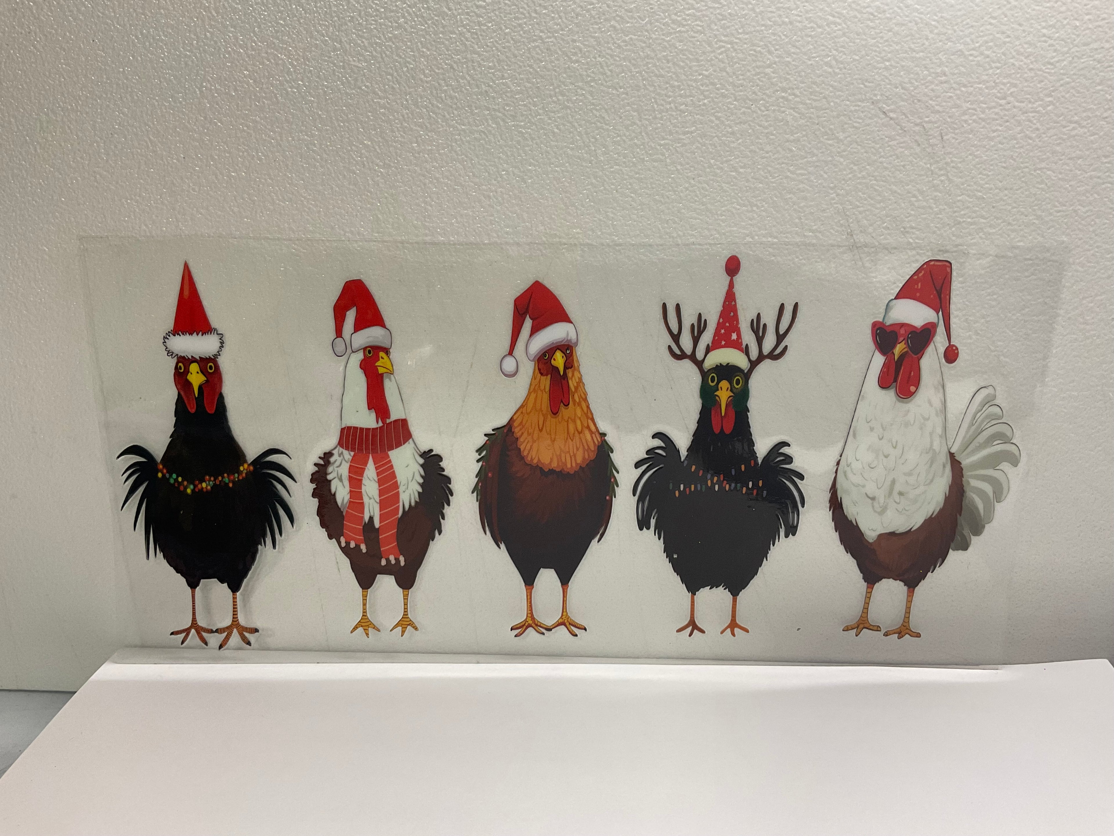 H - Christmas chickens